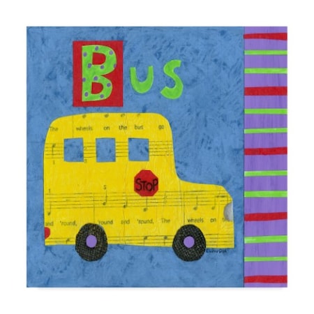 Claudia Interrante 'School Bus' Canvas Art,14x14